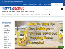 Tablet Screenshot of poppingbobas.com